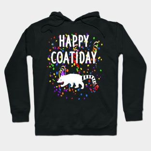 happy coati day coati design fun gift fan Hoodie